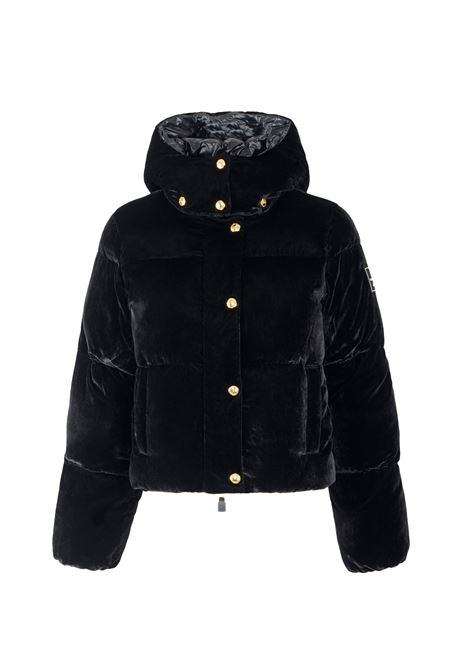 Giubbino Elisabetta Franchi donna PI82D56110 Nero velluto collo alto ELISABETTA FRANCHI | Giubbino | PI82D56110